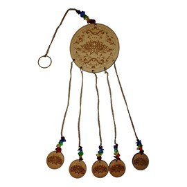 Carillon éthnique en bois avec suspensio