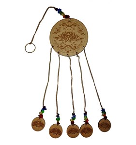 Carillon éthnique en bois avec suspensio