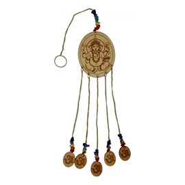 Carillon éthnique en bois avec suspensio