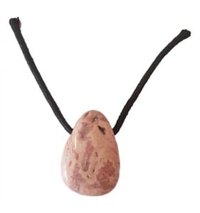 Pendentif percé en rhodochrosite