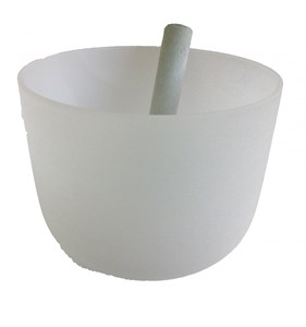 Bol chantant en cristal de roche 23 cm