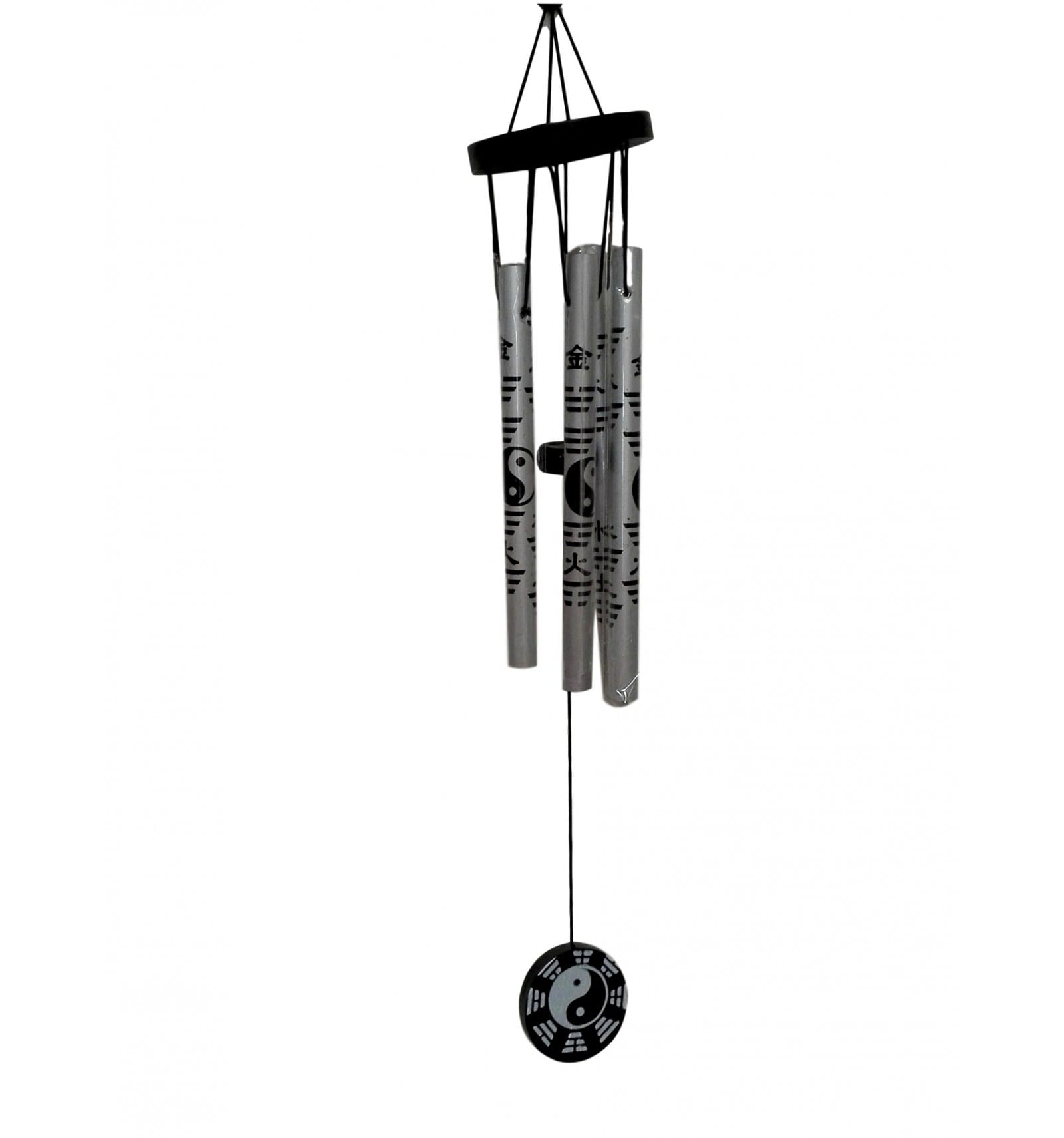 Carillon éolien feng shui, 5 tubes métalliques, équilibre et zénitude.