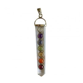Pendentif barrette cristal des chakras