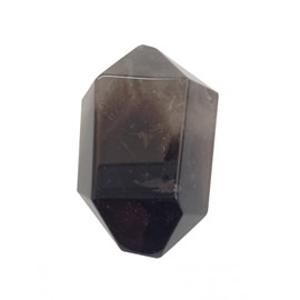 Pointe cristal de roche biterminée fumé