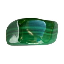 Malachite en pierre roulée 3/4 cm