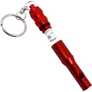 Sifflet de secours avec capuchon noir ca