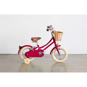 Vélo 12 pouces rouge cerise bobbin