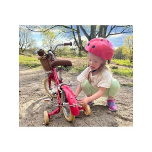 Vélo 12 pouces rouge cerise bobbin