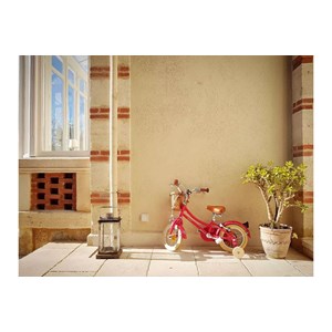 Vélo 12 pouces rouge cerise bobbin