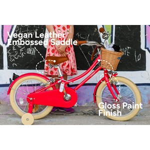 Vélo 16 pouces rouge cerise bobbin