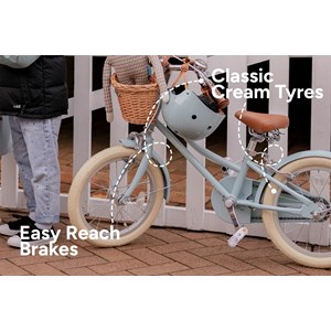 Vélo enfant 16 pouces bleu bobbin