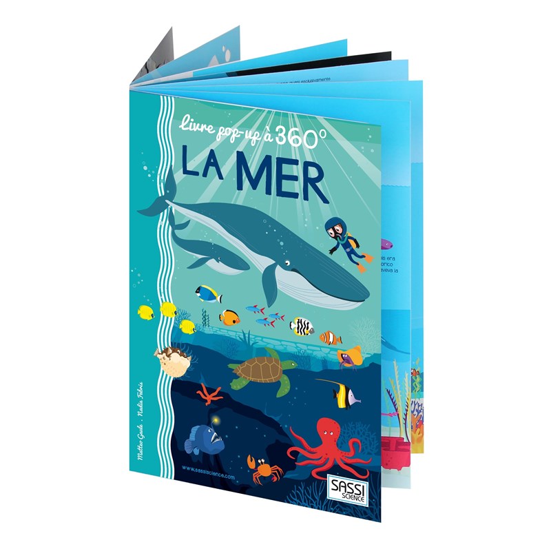 Sassi junior - Livre pop-up à 360° - la mer