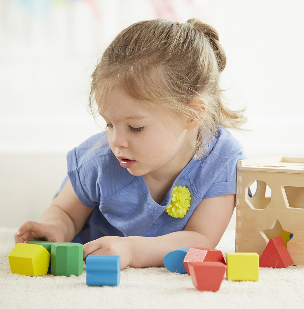 BABARLA Cube d'activité pour bébé, blocs de tri de formes, jouet