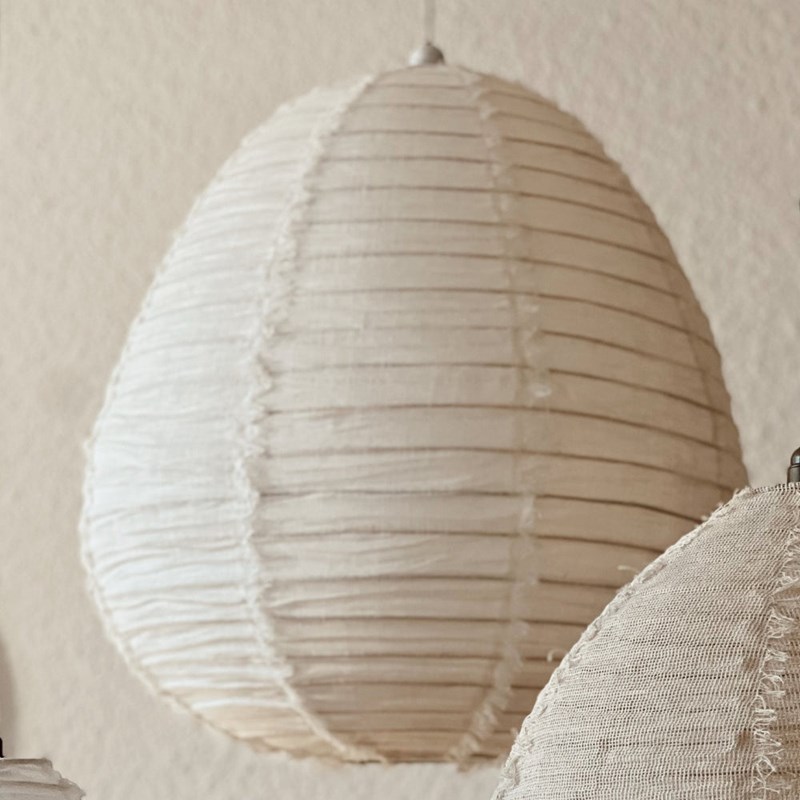 Suspension en lin wabi sabi blanche (Terracotta) - Couverture