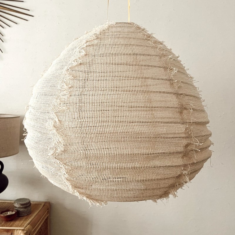 Suspension en lin wabi sabi natural