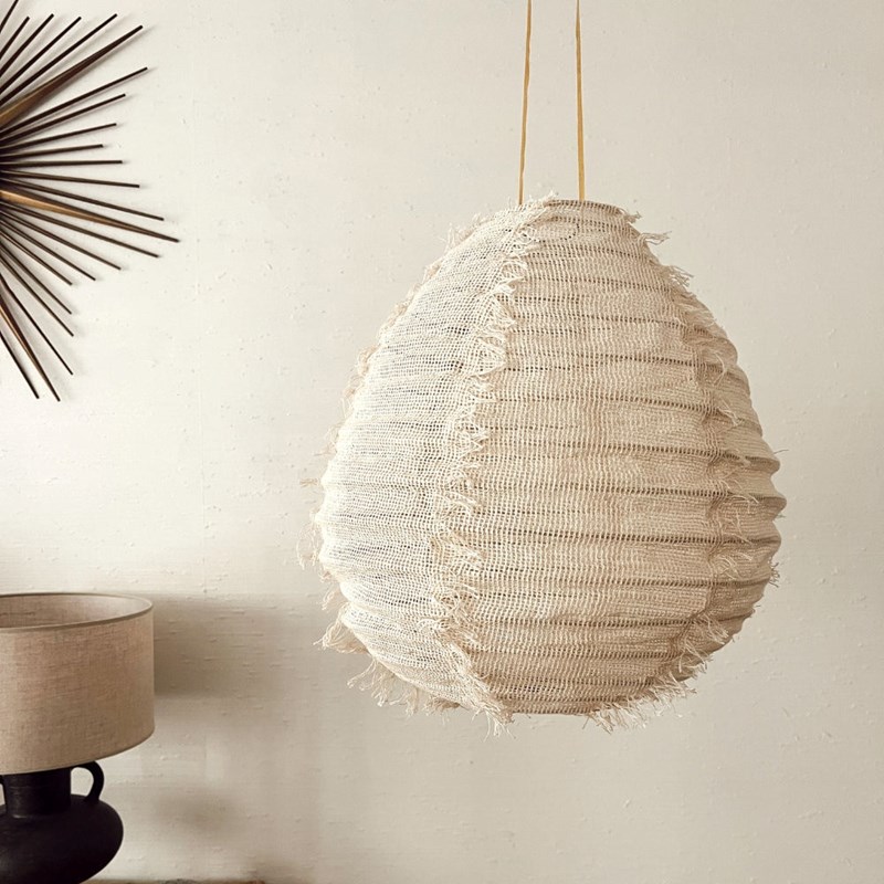 Suspension en lin wabi sabi natural