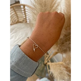 Jonc lovely hoop argent massif 925