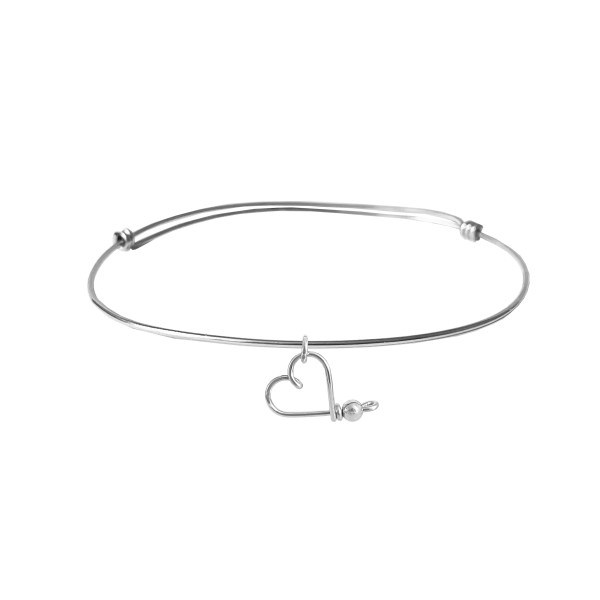 Jonc lovely hoop argent massif 925 (Padam Padam) - Image 1