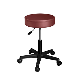 Tabouret de massage à roulettes bordeaux