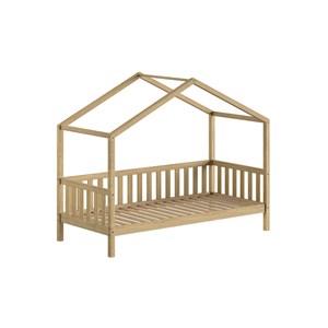 Lit cabane dallas chêne naturel 90x200