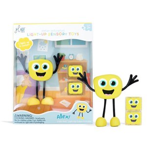 Jouet sensoriel lumineux glo pals jaune