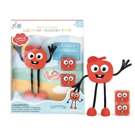 Jouet sensoriel lumineux glo pals rouge