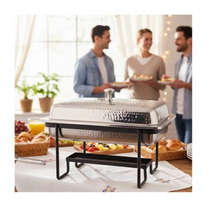 Chafing dish rectangle martelé 4l 40cm