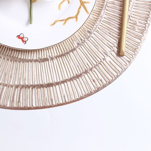 Dessous d'assiette doré - lot de 6