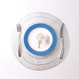 Dessous d'assiette argent - lot de 6