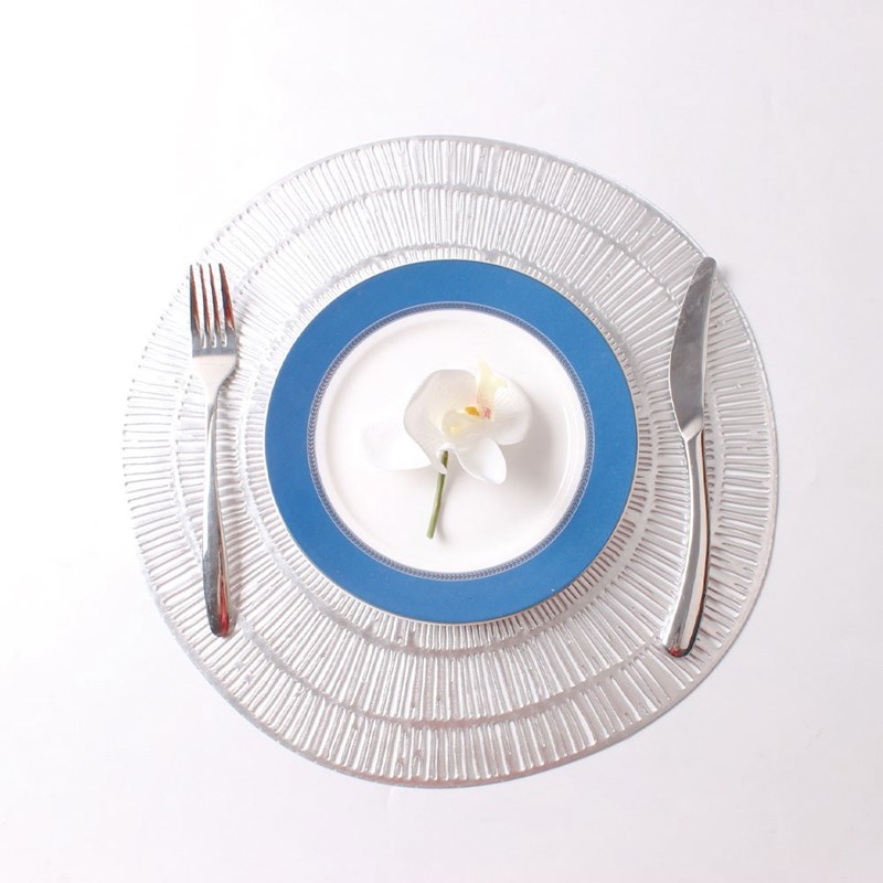 Dessous d'assiette argent - lot de 6