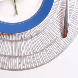 Dessous d'assiette argent - lot de 6