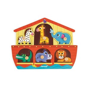 Puzzle enfant 6 pièces janod arche de no