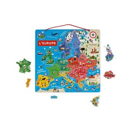 Puzzle janod carte d'europe magnétique 4