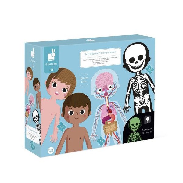 Jeu de réflexion janod 4 puzzles éducati