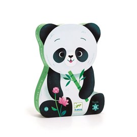 Puzzle enfant djeco silhouette panda 24