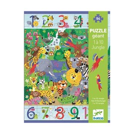 Puzzle enfant 54 pièces djeco 1 à 10 jun