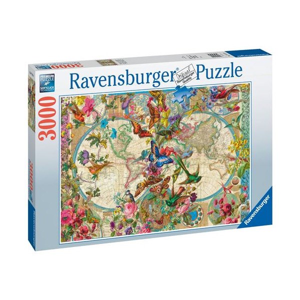 Puzzle ravensburger carte de la flore et