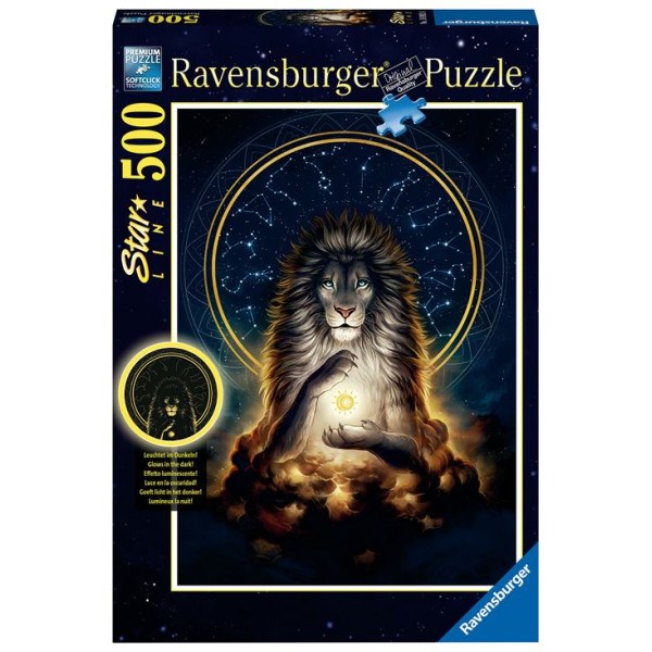 Puzzle ravensburger star line lion rayon