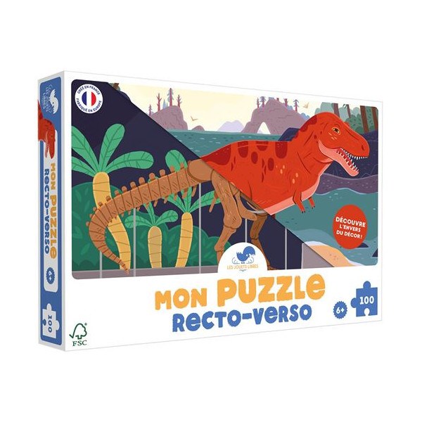 Puzzle 2 x 100 pièces les jouets libres