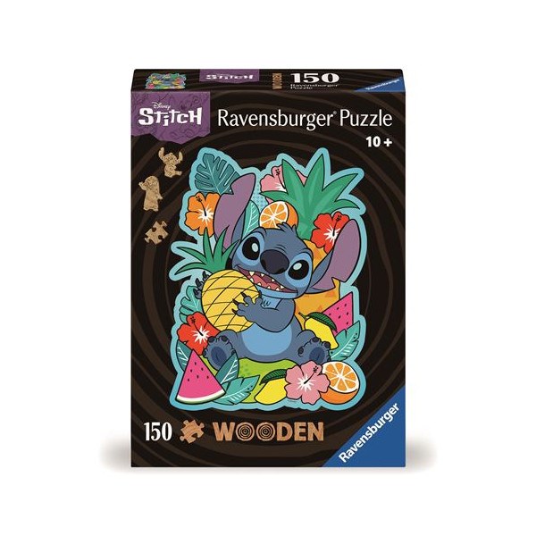 Puzzle en bois forme ravensburger stitch