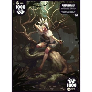 Puzzle 1000 pièces iello glow in the dar