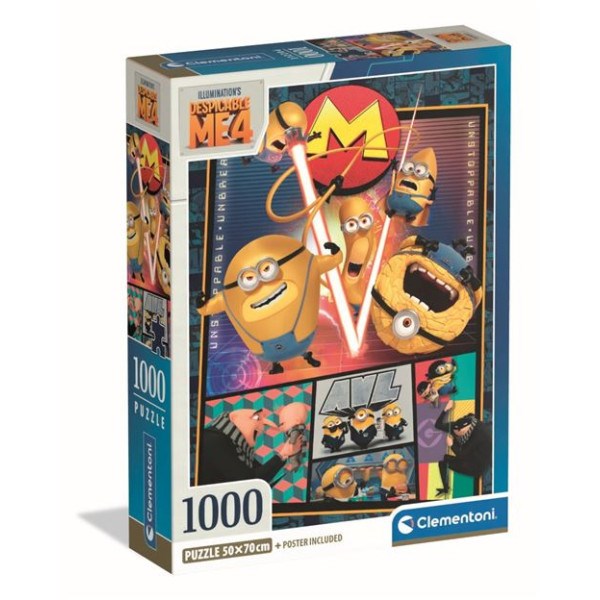 Puzzle 1000 pièces clementoni moi, moche