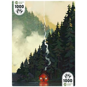 Puzzle 1000 pièces iello little red hous