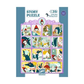 Puzzle 35 pièces djeco le petit chaperon