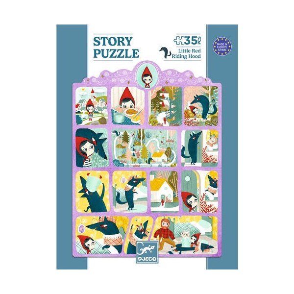 Puzzle 35 pièces djeco le petit chaperon