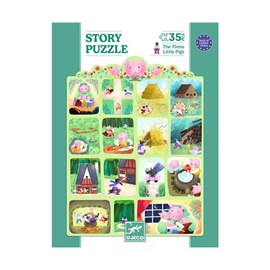 Puzzle 35 pièces djeco les trois petits