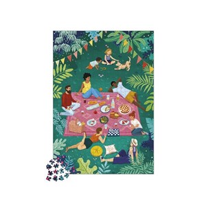 Puzzle en carton janod picnic entre amis
