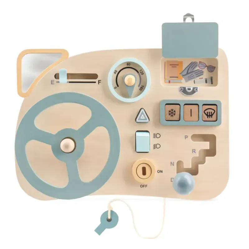 Jouet éducatif montessori pour enfant en bois marron (Babykare) - Image 1