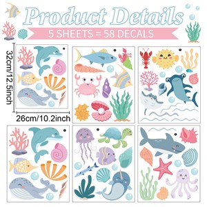 Sticker océan 58 stickers