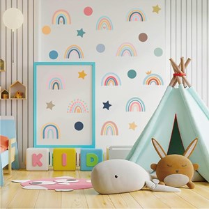 Sticker arc en ciel 78 stickers